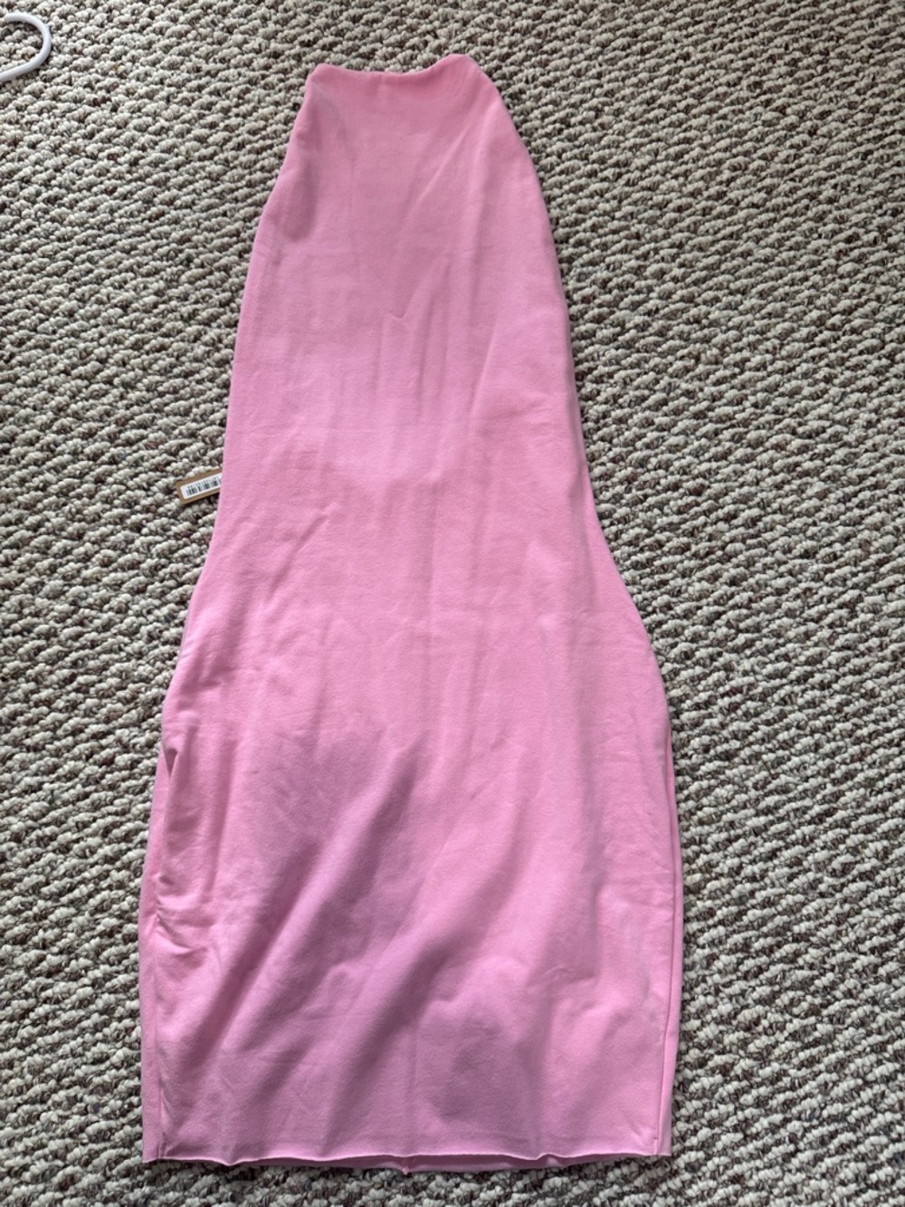 SKIMS Pink Halter Bodycon Midi Dress